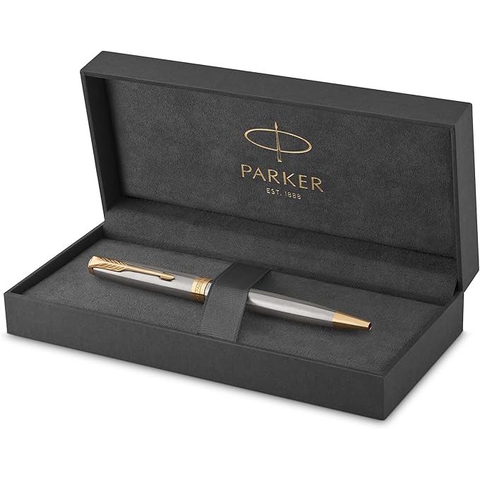 Caneta Esferográfica Parker Sonnet Aço Inox Gt S0809140/1931507