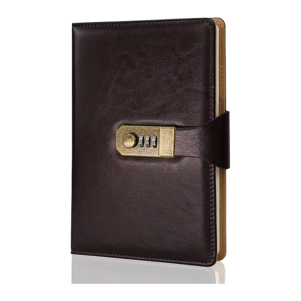 Caderno Diário com Cadeado Segredo