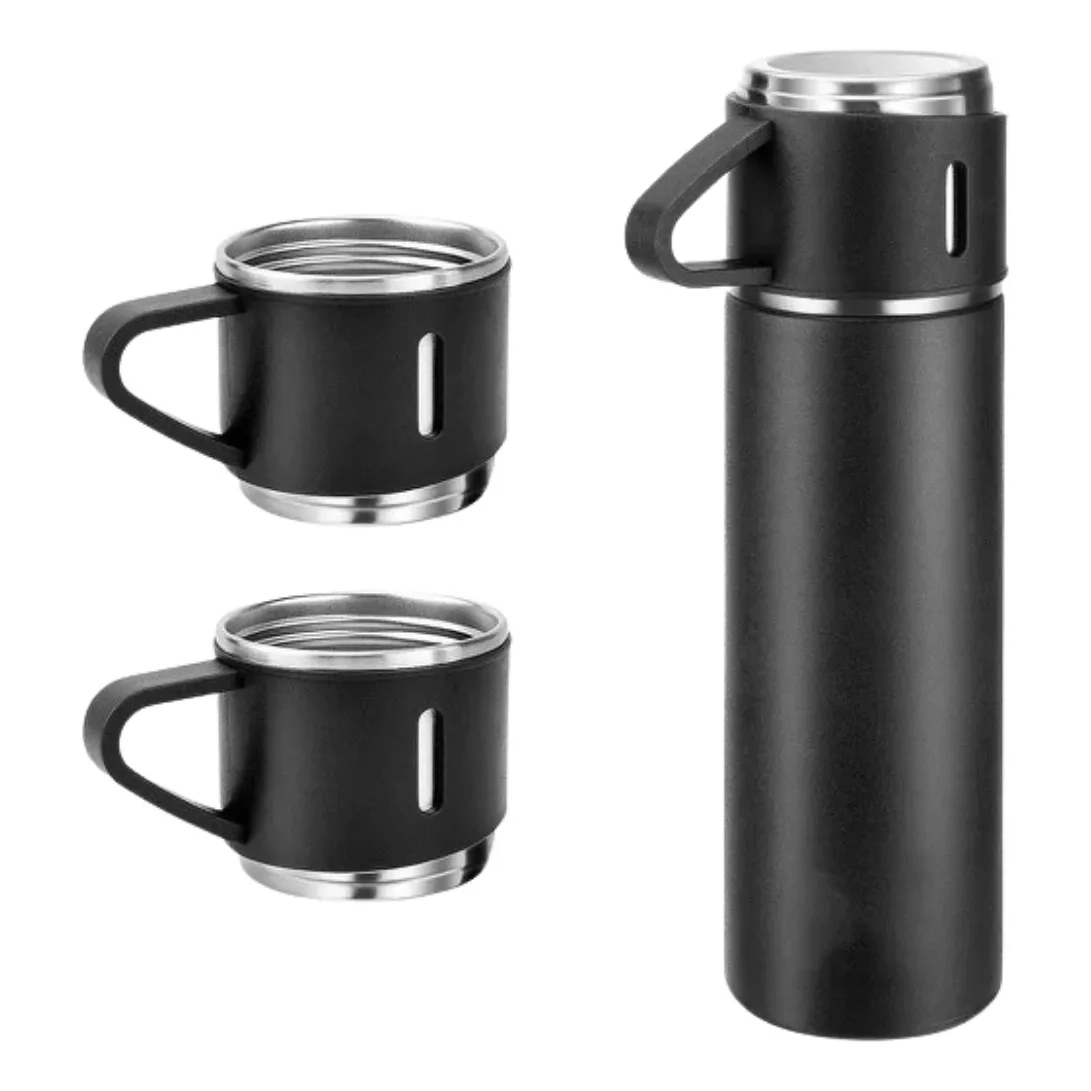 presente de amigo secreto até R$50-presente para homem-presente para homens-Kit Garrafa Térmica 3 Xícaras
