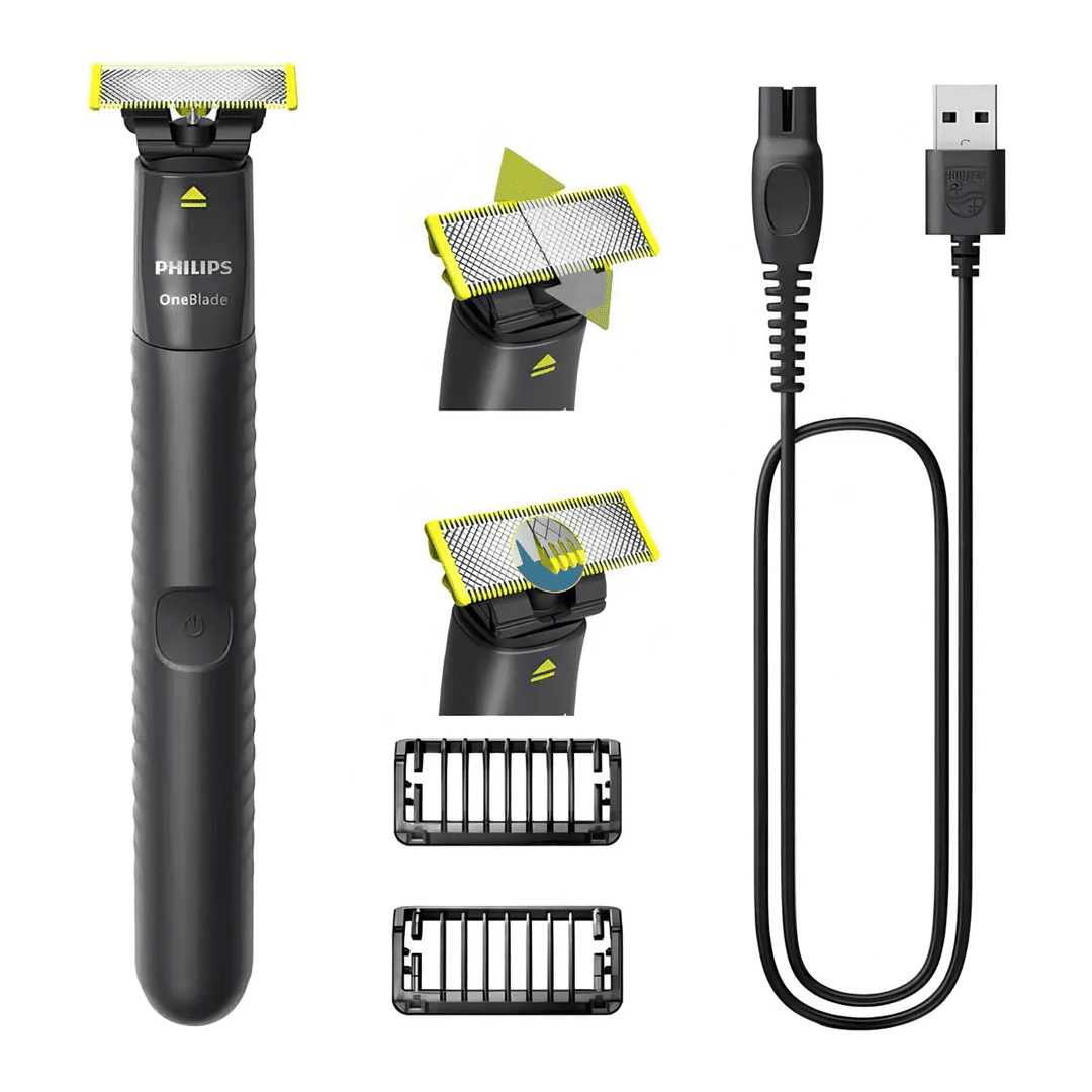 Aparelho De Barbear Philips Oneblade Qp1424 10-dia dos namorados-presente pra homem.png